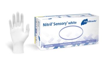 Sensory White Nitril Untersuchungshandschuhe